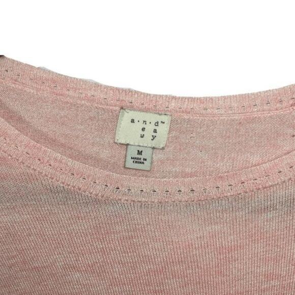 A New Day Crewneck Sweater, M, Pink - Picture 3 of 5